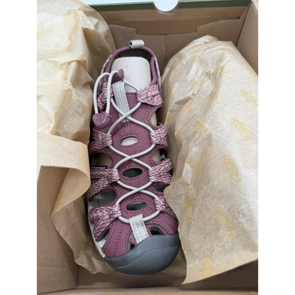 KEEN Women's Whisper Closed Toe Hiking Sandals Rose Brown Peach Pink Size 9 - Picture 4 of 12